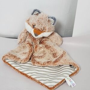 Ebba Aurora fox super soft Lovey Security Blanket orange Brown ‎ Plush Baby Toy